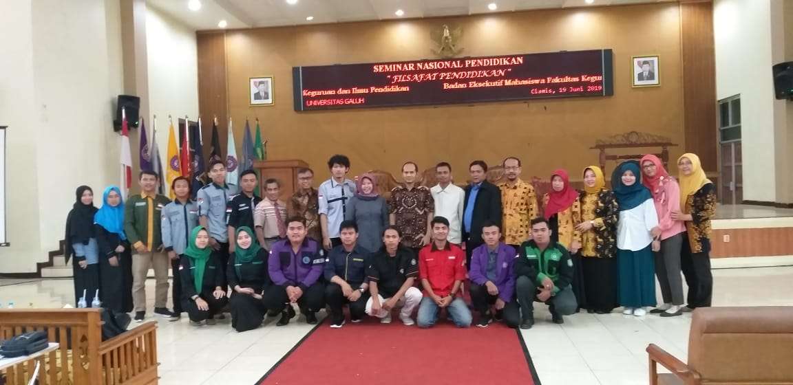 Kegiatan Seminar Nasional Pendidikan di selenggarakan BEM FKIP Universitas Galuh, Rabu, 19 Juni 2019