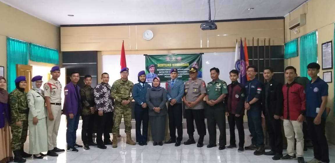 Serah terima Jabatan DANKI MENWA Universitas Galuh, Kamis 27 Juni 2019