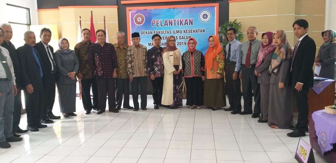 Pelantikan Dekan FIKES Univ. Galuh masa bhakti 2019 - 2023