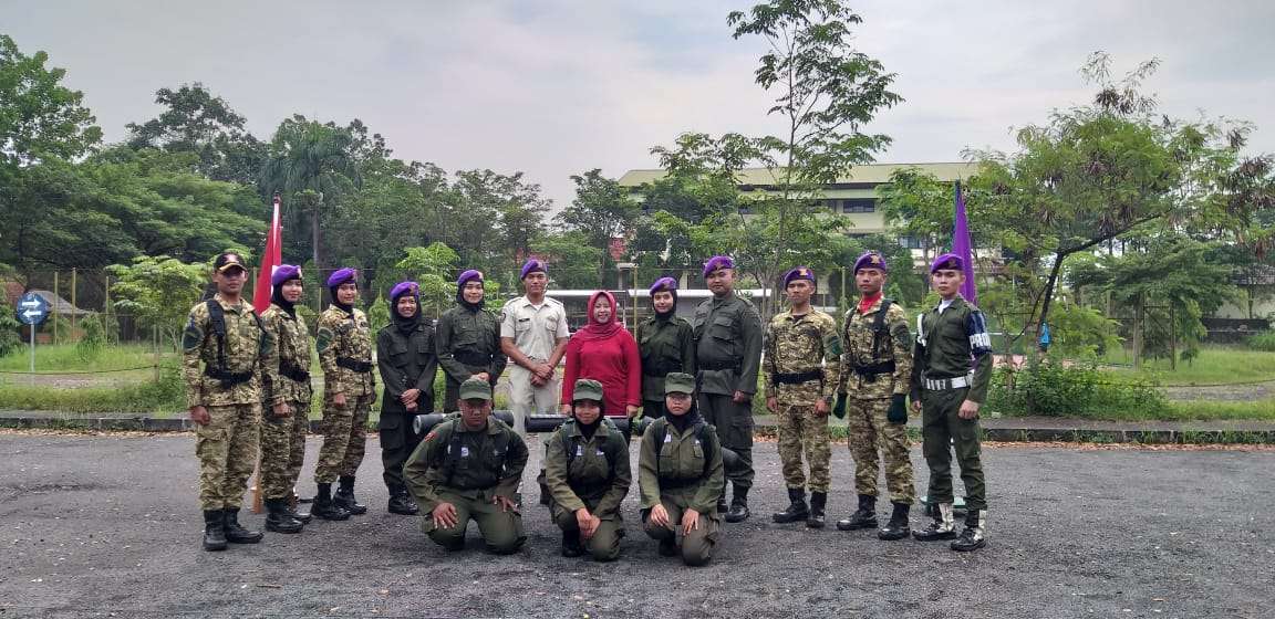 Pembukaan Latihan Dasar Bela Negara oleh Unit Kegiatan Mahasiswa (UKM) Resimen Mahawarman Kompi Universitas Galuh