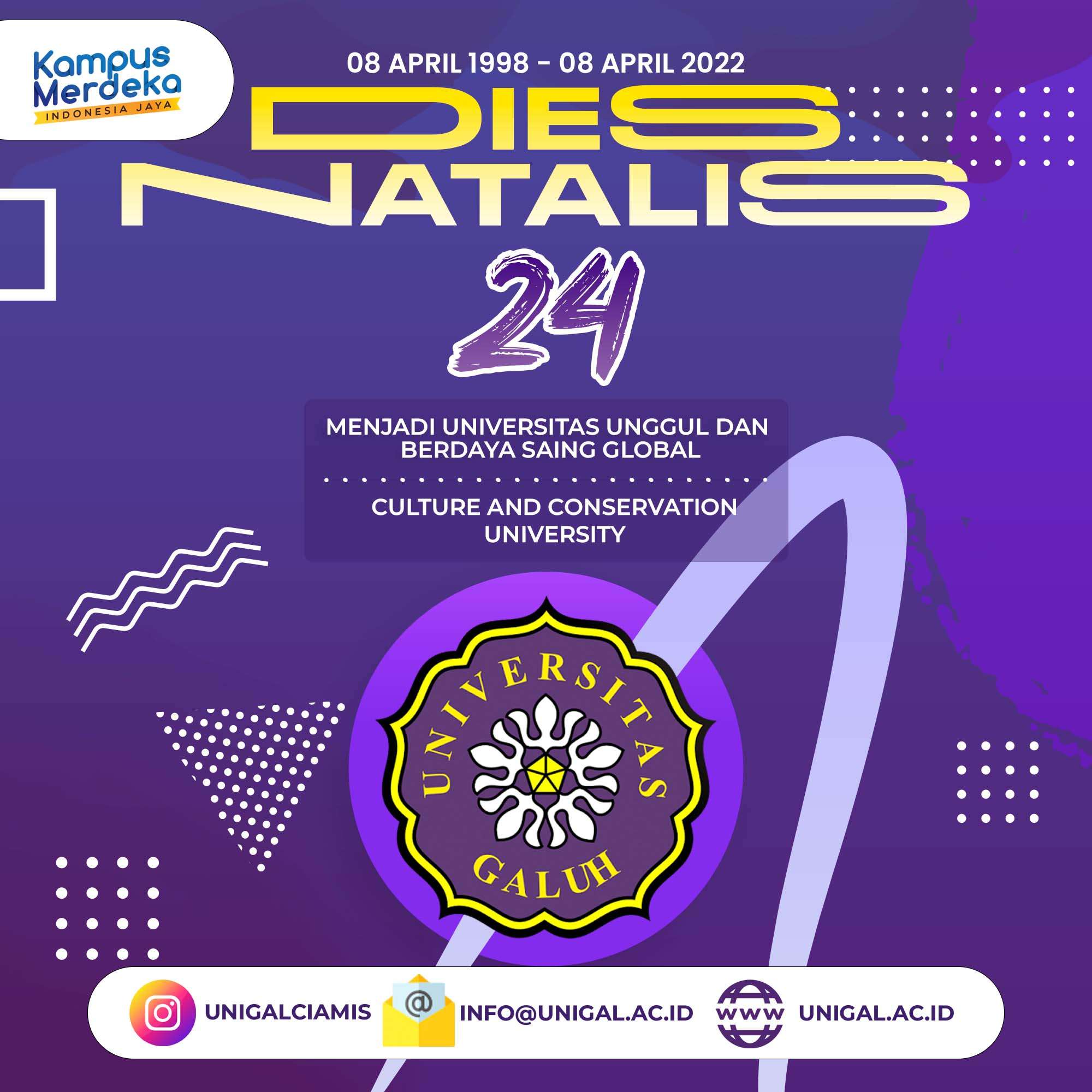 Selamat Dies Natalis Ke-24 Universitas Galuh