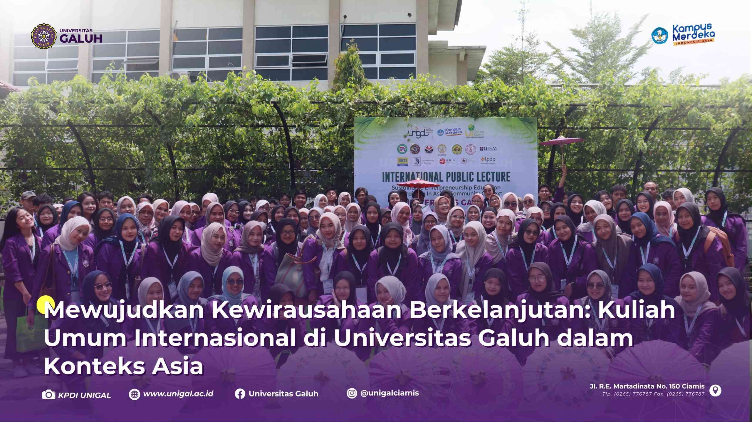 Mewujudkan Kewirausahaan Berkelanjutan: Kolaborasi EURASIA dan Universitas Galuh