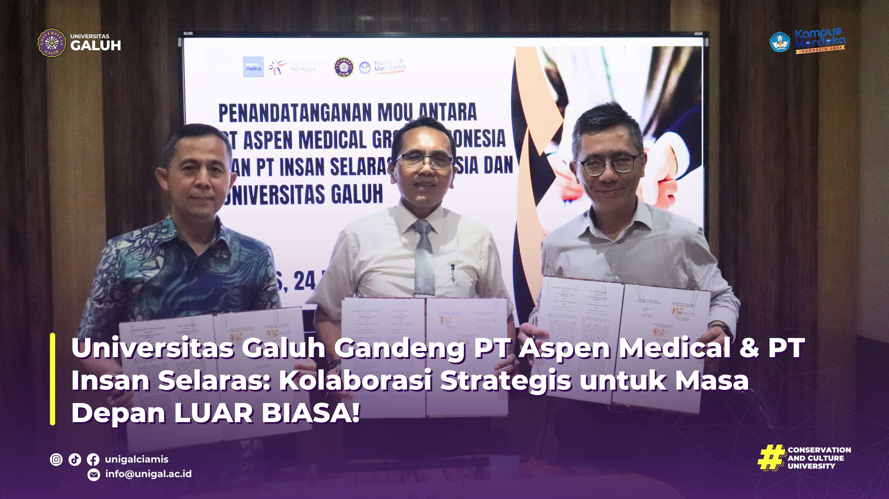 Universitas Galuh Gandeng PT Aspen Medical & PT Insan Selaras: Kolaborasi Strategis untuk Masa Depan LUAR BIASA!