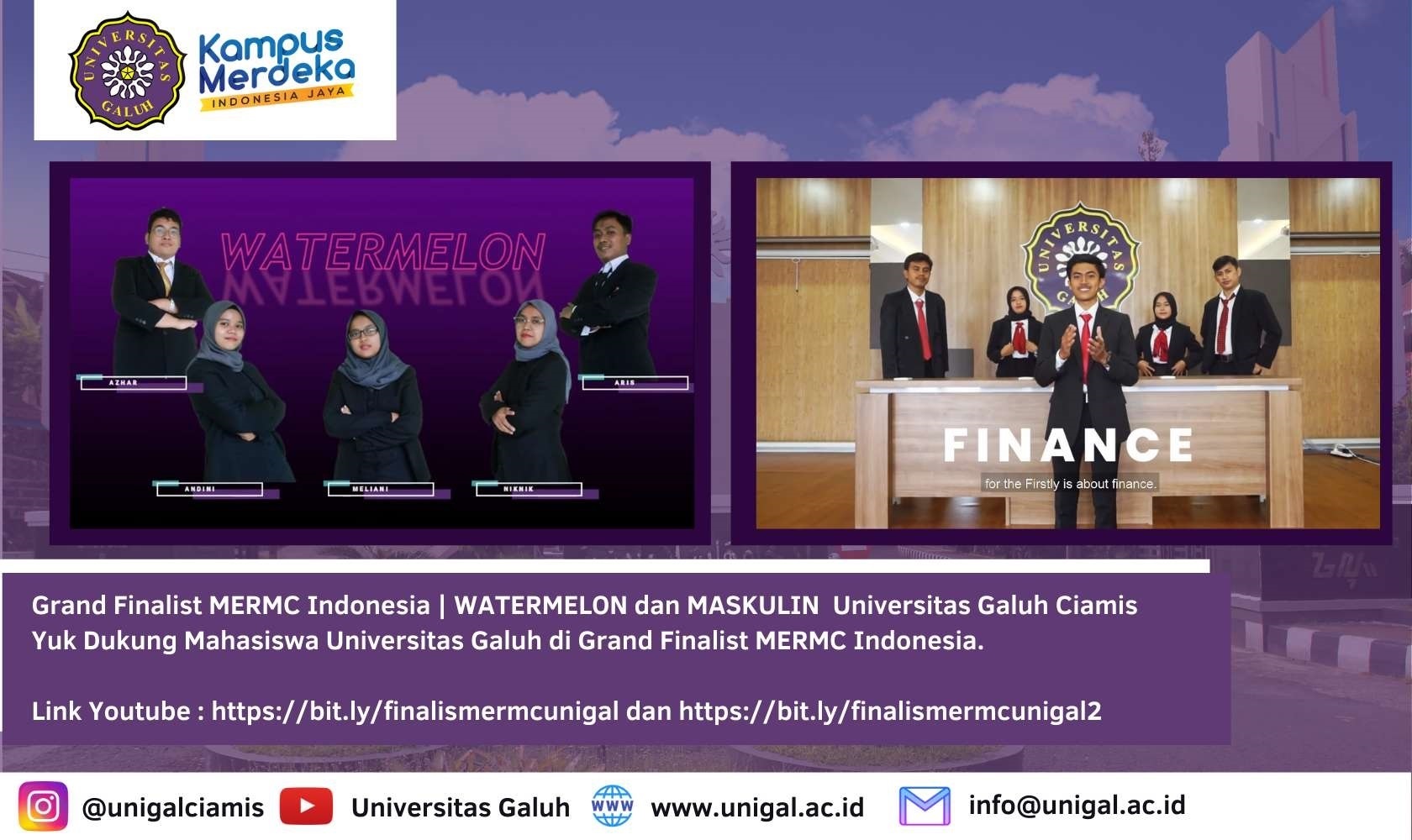Grand Finalist MERMC Indonesia | WATERMELON dan MASKULIN Universitas Galuh Ciamis